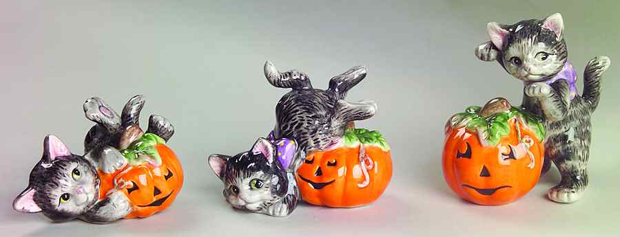 Halloween Kitty Set of 3 Figurine Set by Fitz & Floyd-1