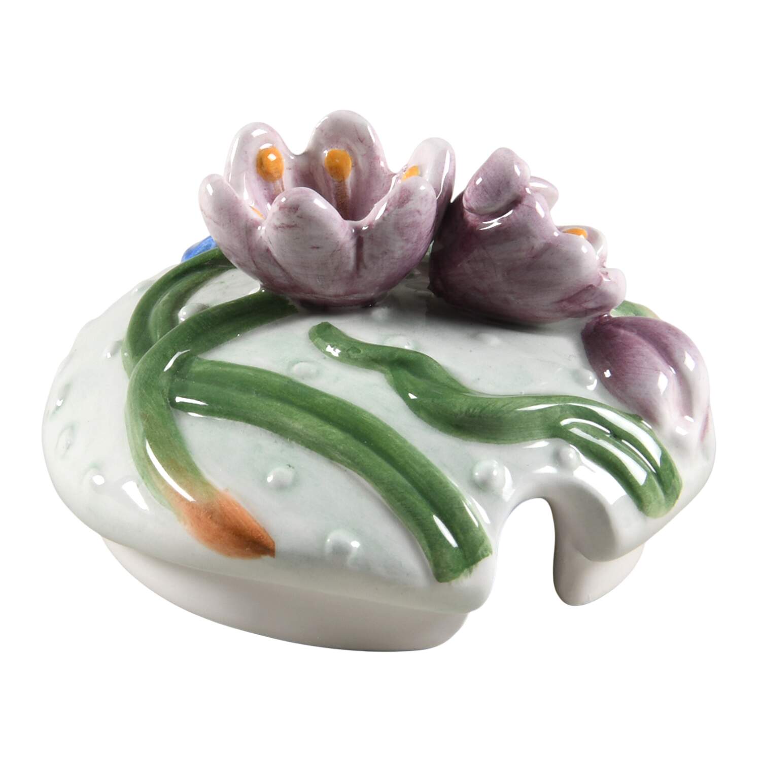 Floral Swan Lid for Sugar Bowl by Fitz & Floyd-1