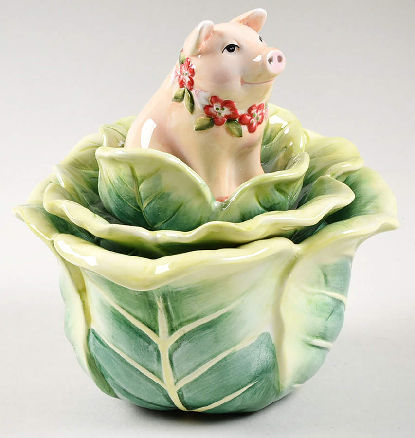 Country Chic Condiment Jar & Lid by Fitz & Floyd-1