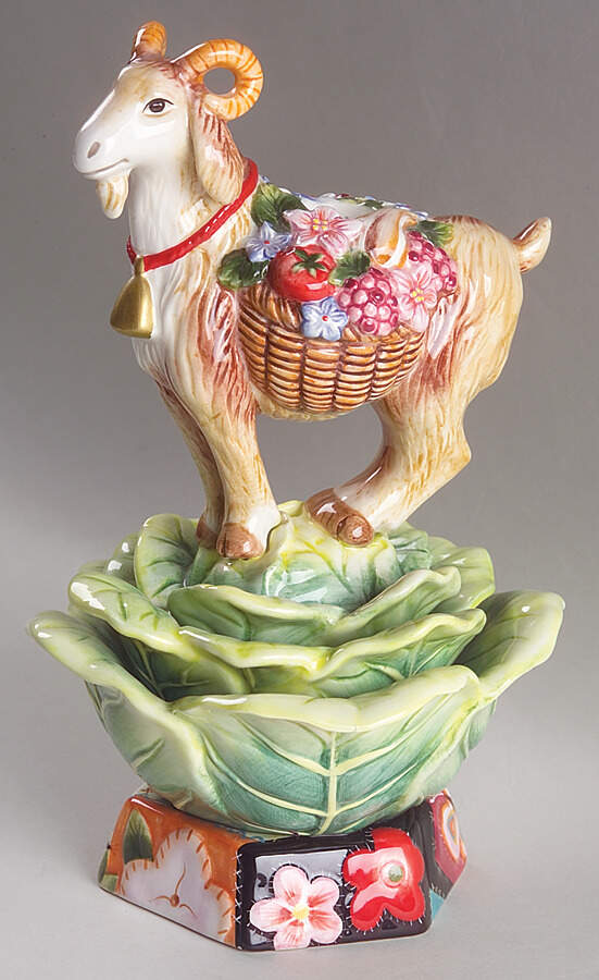 Country Chic 8" Tall Candlestick by Fitz & Floyd-1