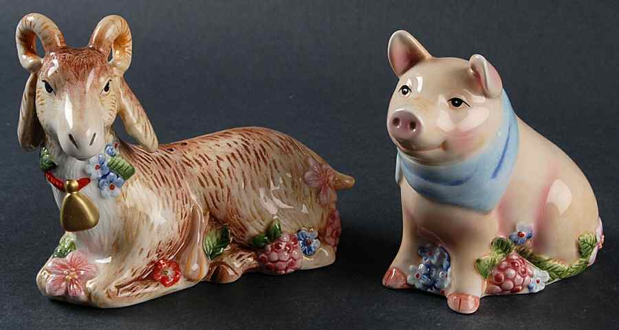 Country Chic Salt & Pepper Set by Fitz & Floyd-1