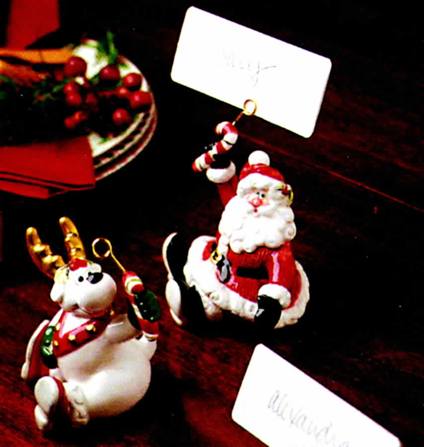 Yultide Holiday Accessories Small Placard/Place Card Holder by Fitz & Floyd-1