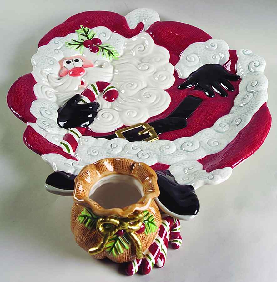 Yultide Holiday Accessories (2 Piece) Chip & Dip Set by Fitz & Floyd-1