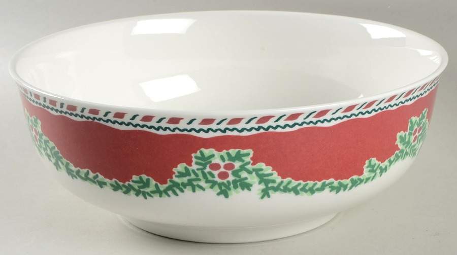 Yultide Holiday Accessories 9" Round Vegetable Bowl by Fitz & Floyd-1