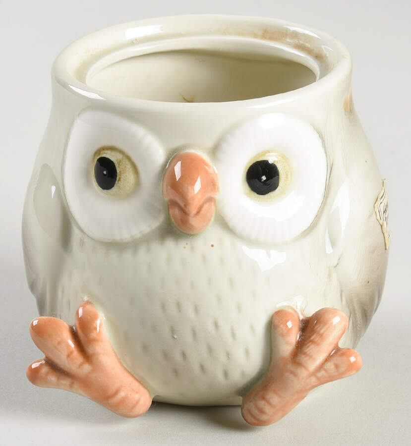 Owls Sugar Bowl No Lid by Fitz and Floyd-1