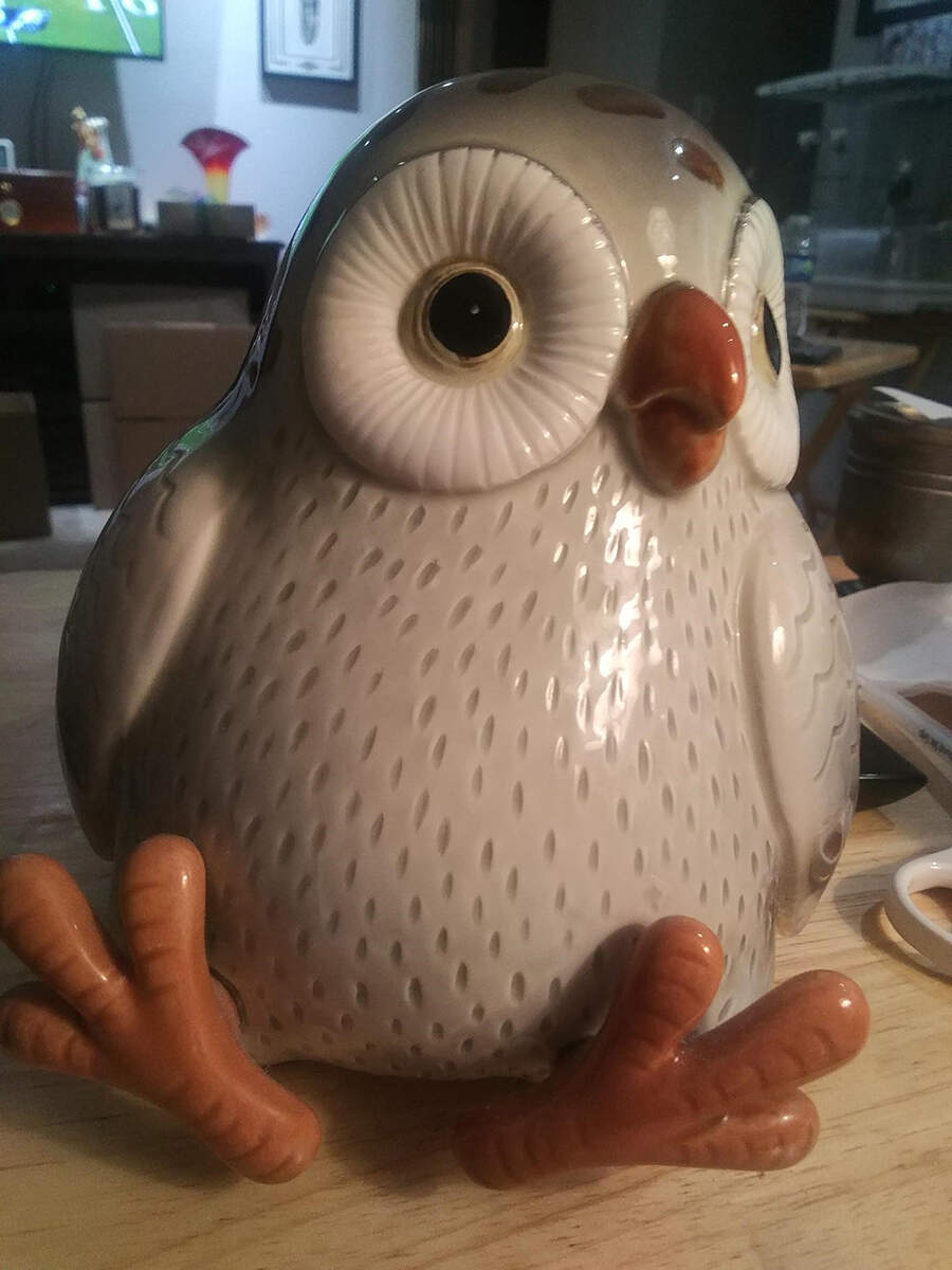 Owls Figural China Bookend - Set of 2 by Fitz & Floyd-1