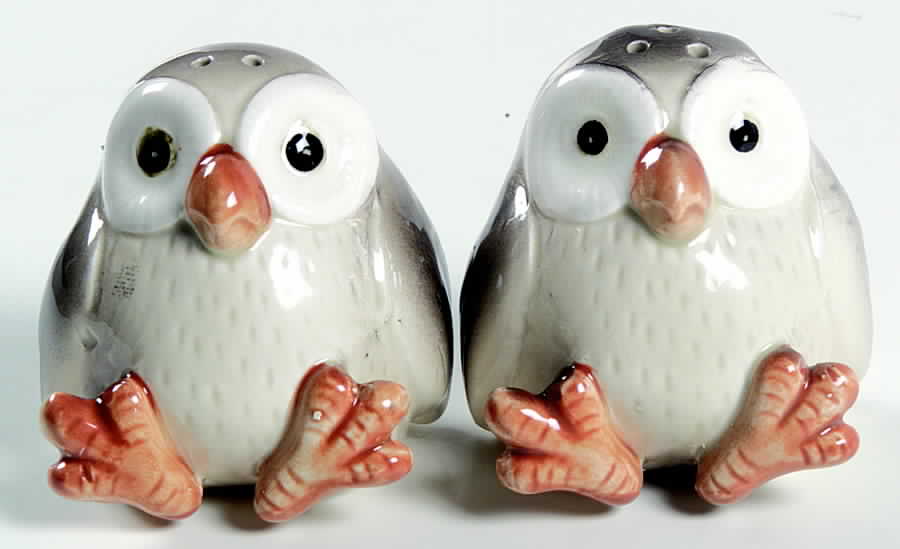 Owls Salt & Pepper Set by Fitz and Floyd-1
