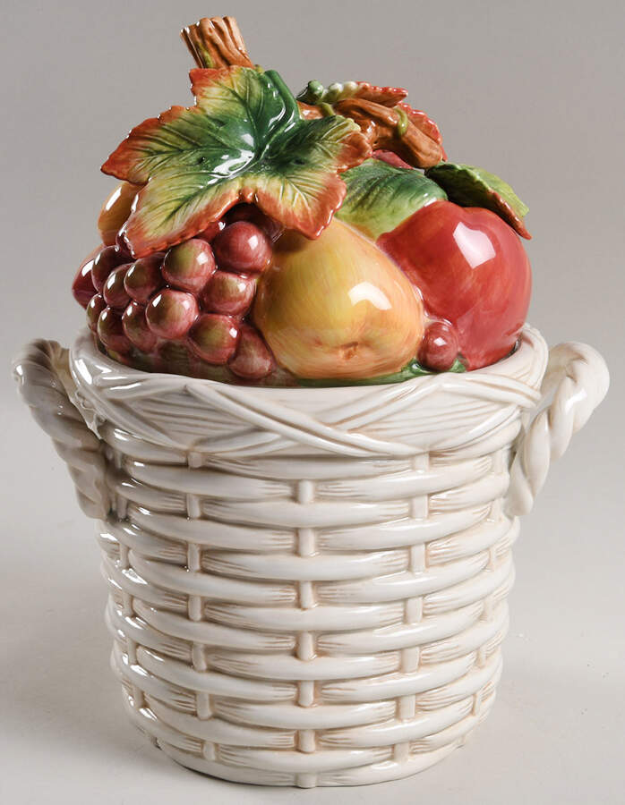 Country Gourmet Figural Cookie Jar & Lid by Fitz & Floyd-1