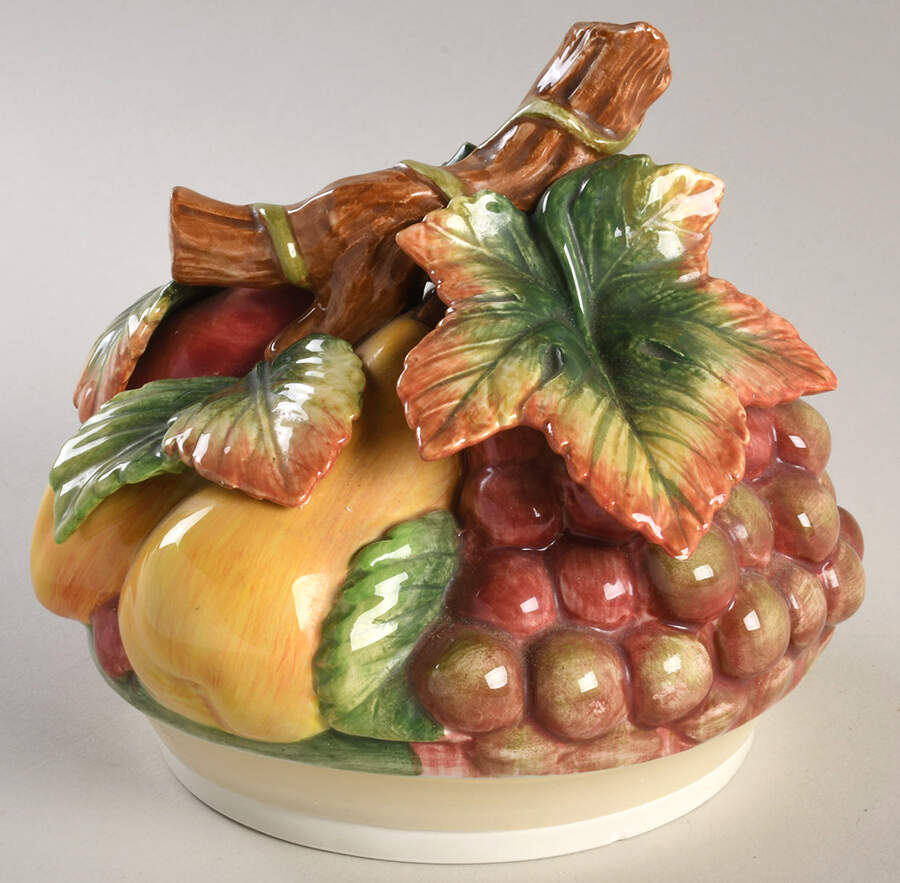 Country Gourmet Lid for Biscuit Barrel by Fitz & Floyd-1