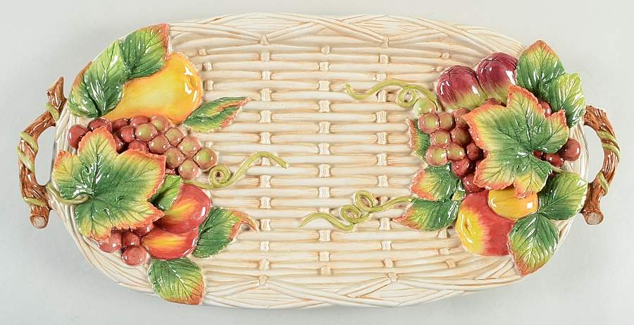 Country Gourmet 20" Oval Serving Platter by Fitz & Floyd-1