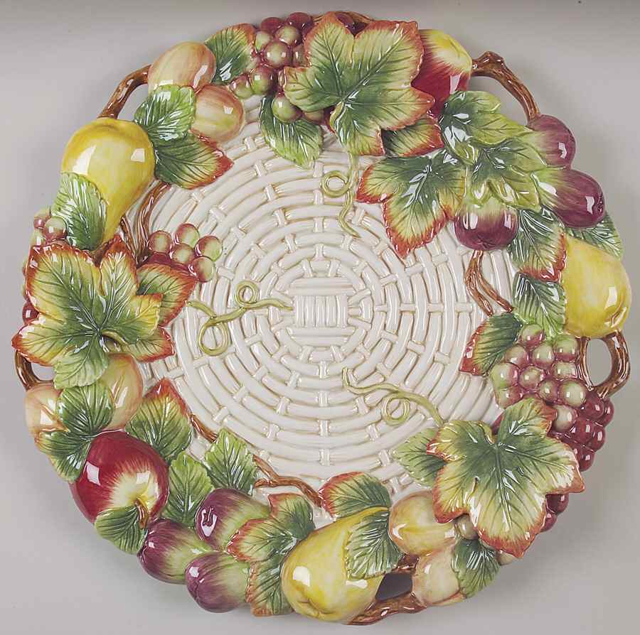 Country Gourmet 15" Chop Plate (Round Platter) by Fitz & Floyd-1