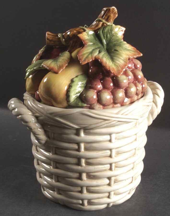 Country Gourmet Biscuit Barrel & Lid by Fitz & Floyd-1