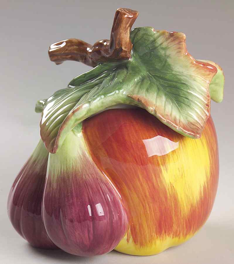 Country Gourmet Sugar Bowl & Lid by Fitz & Floyd-1