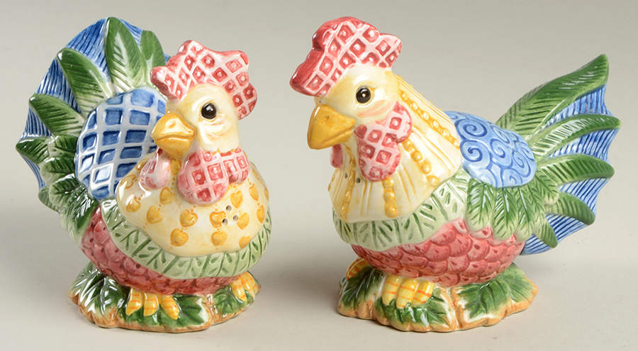 Just Us Chicks Salt & Pepper Set by Fitz & Floyd-1