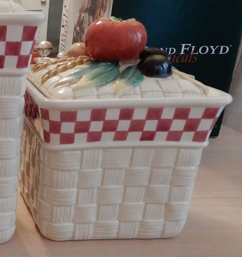 Papa Paisano Small Canister & Lid by Fitz & Floyd-1