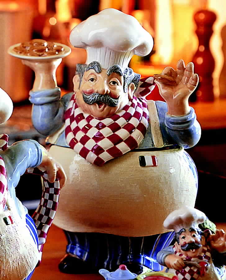 Papa Paisano Biscuit Barrel & Lid by Fitz & Floyd-1