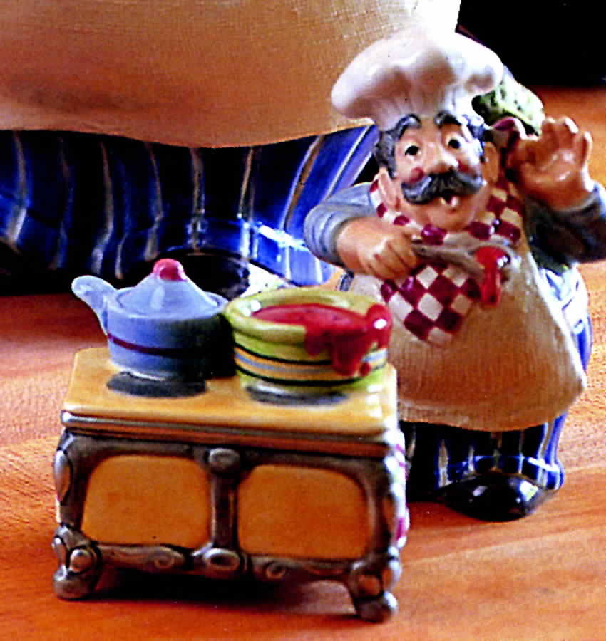 Papa Paisano Salt & Pepper Set by Fitz & Floyd-1