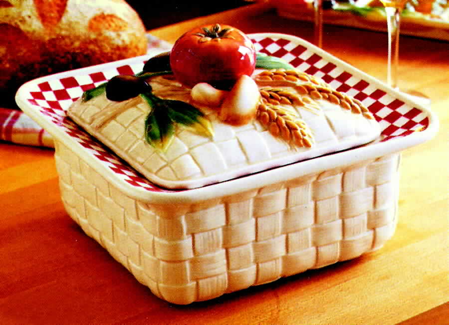 Papa Paisano Square Covered Vegetable by Fitz & Floyd-1