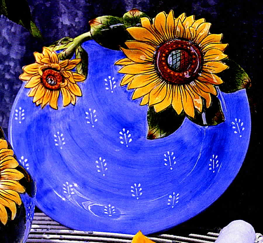 Provence (Yellow Sunflowers) Canape Plate by Fitz & Floyd-1