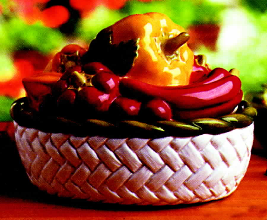 Pepper Gourmet Round Box & Lid by Fitz & Floyd-1