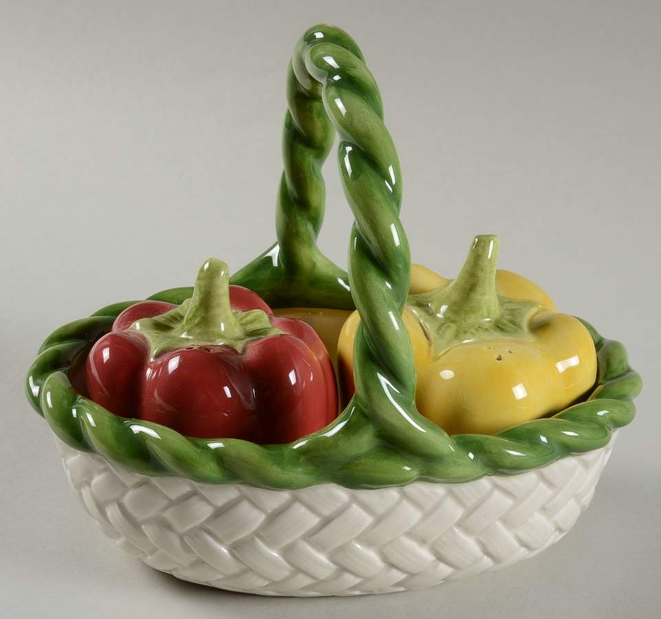 Pepper Gourmet (3 Pc) Salt & Pepper Tray Set by Fitz & Floyd-1