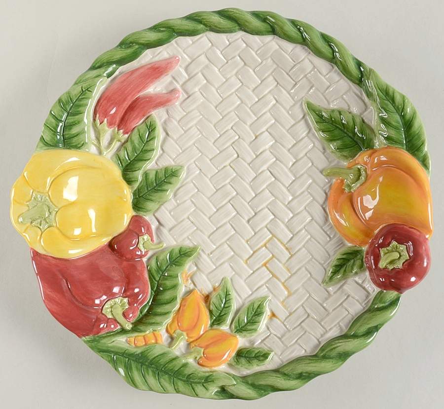 Pepper Gourmet Canape Plate by Fitz & Floyd-1