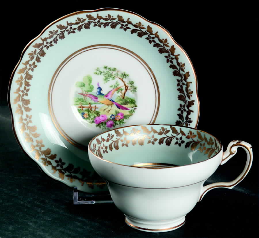 V2875 Footed Cup & Saucer Set by Foley-1