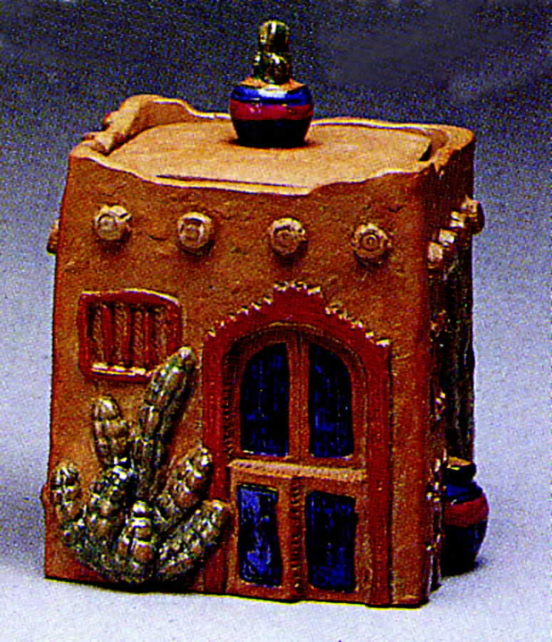 Santa Fe Medium Storage Jar & Lid by Fitz & Floyd-1