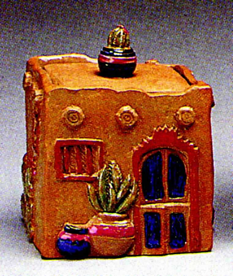 Santa Fe Small Storage Jar & Lid by Fitz & Floyd-1