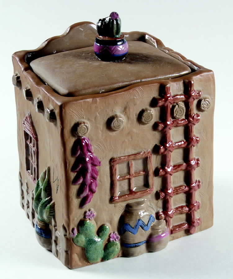Santa Fe Large Storage Jar & Lid by Fitz & Floyd-1