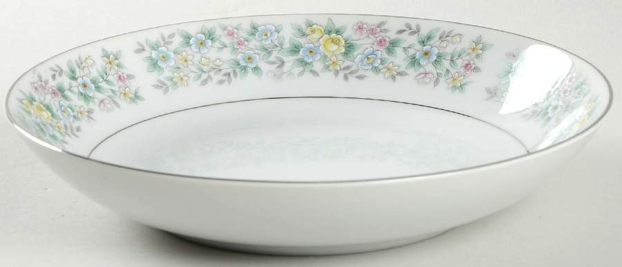 Elegance (Platinum Trim) Coupe Soup Bowl by Fine China of Japan-1