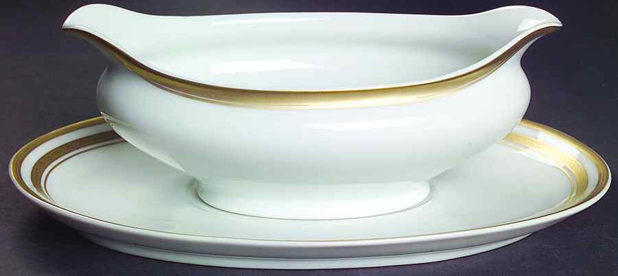 Empress Elisabeth (Made in France) Gravy Boat & Underplate by Faberge-1