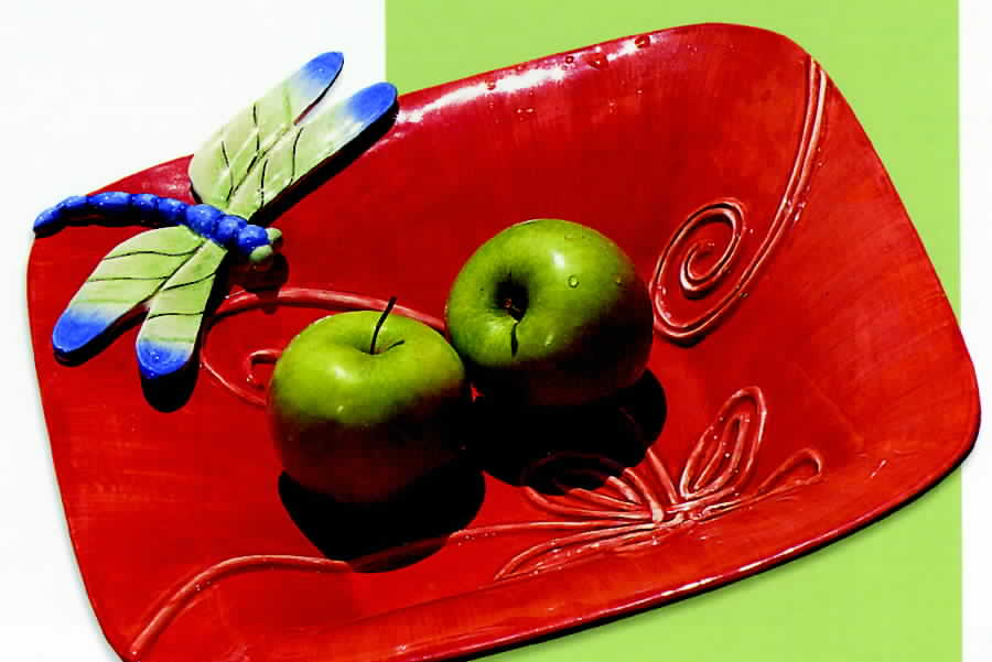 Living Color 11" Square Vegetable Bowl by Fitz & Floyd-1