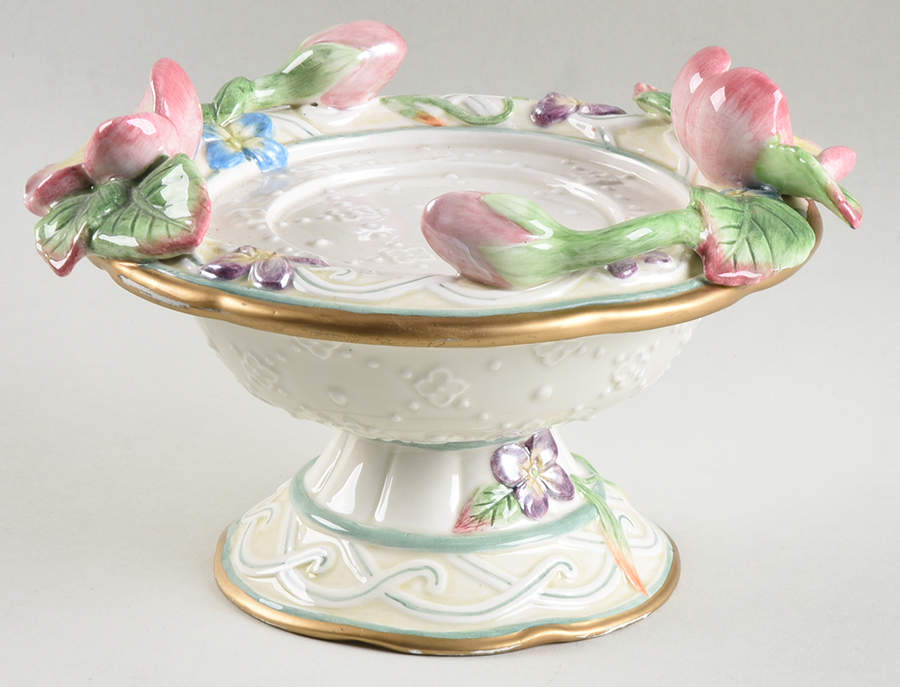Garden Rhapsody 4" Pillar Candleholder by Fitz & Floyd-1