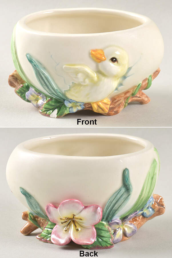 Garden Rhapsody Sugar Bowl No Lid by Fitz & Floyd-1