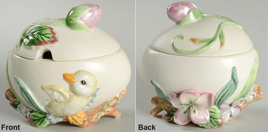 Garden Rhapsody Sugar Bowl & Lid by Fitz & Floyd-1