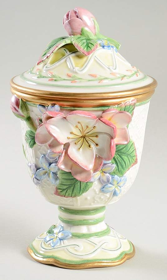 Garden Rhapsody Candy Jar & Lid by Fitz & Floyd-1