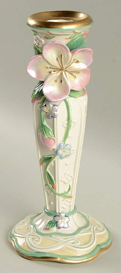 Garden Rhapsody 8" Tall Candlestick by Fitz & Floyd-1