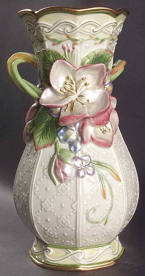 Garden Rhapsody 10" Vase by Fitz & Floyd-1