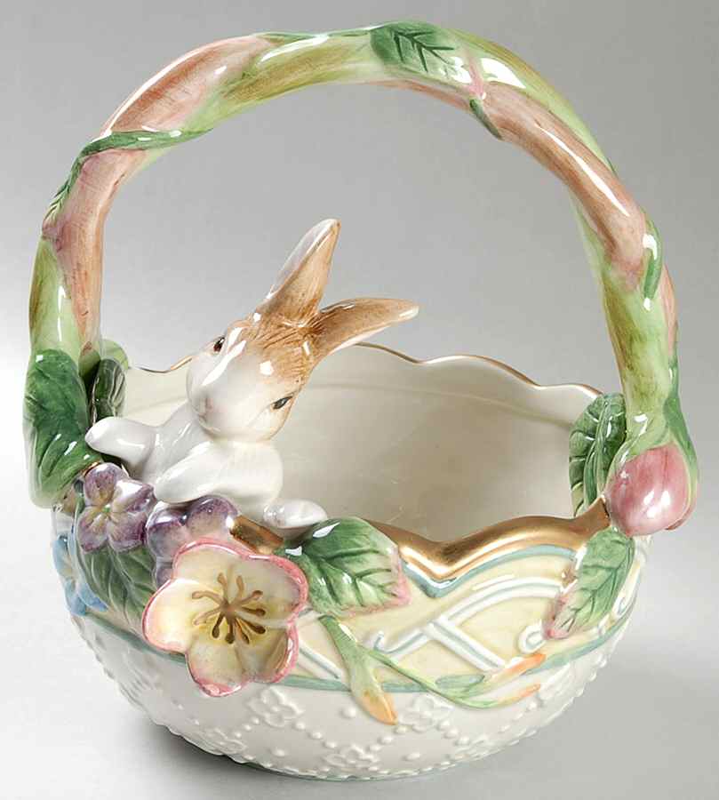 Garden Rhapsody 6" Handled Basket by Fitz & Floyd-1