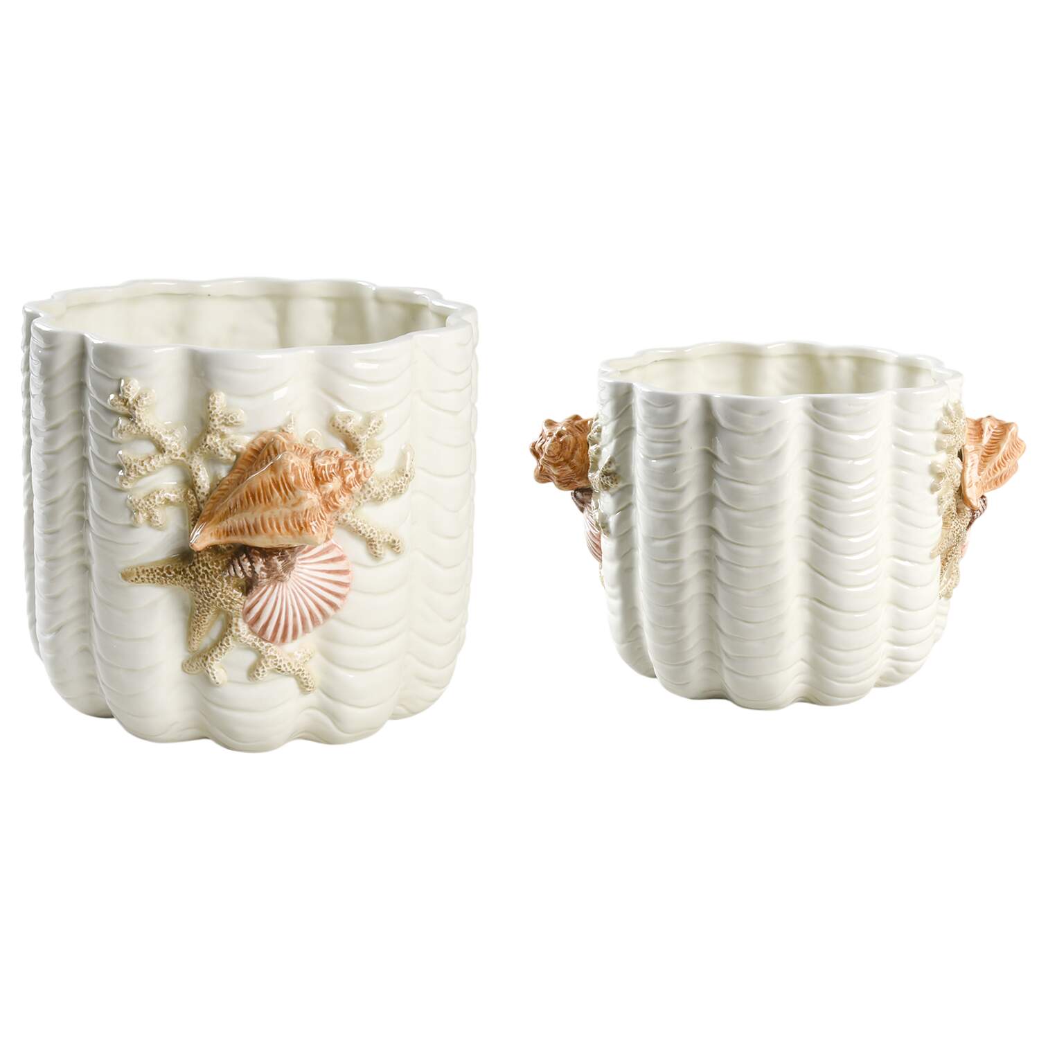 Seascape 7" Cachepot by Fitz & Floyd-1