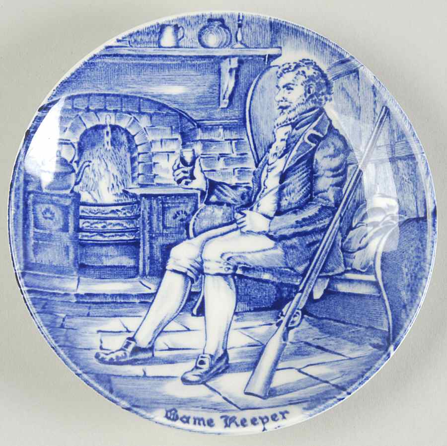 Old Chelsea Blue (Various Characters) Coaster by Wedgwood-1
