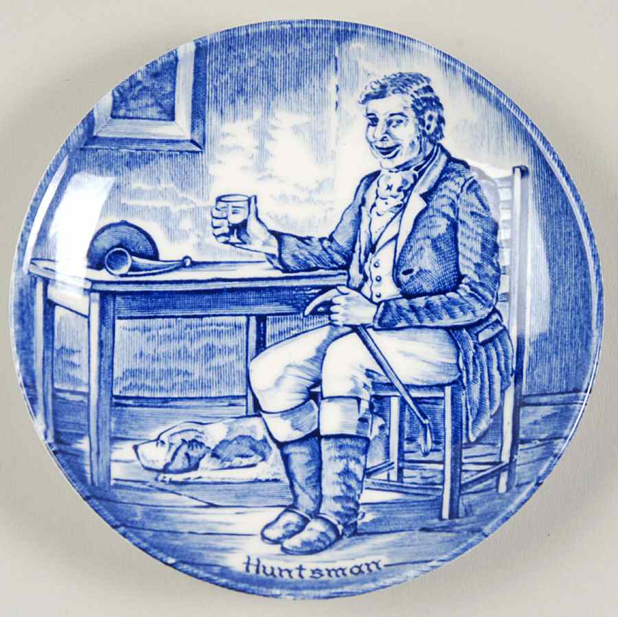 Old Chelsea Blue (Various Characters) Coaster by Wedgwood-1