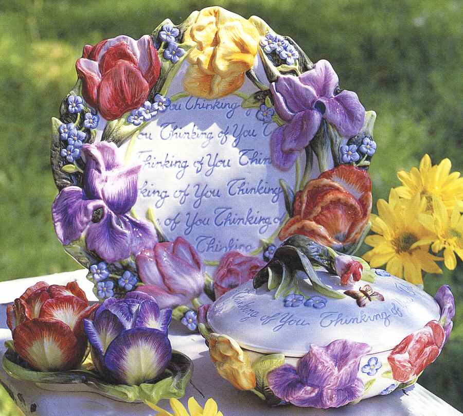 Spring Bouquet Canape Plate by Fitz & Floyd-1