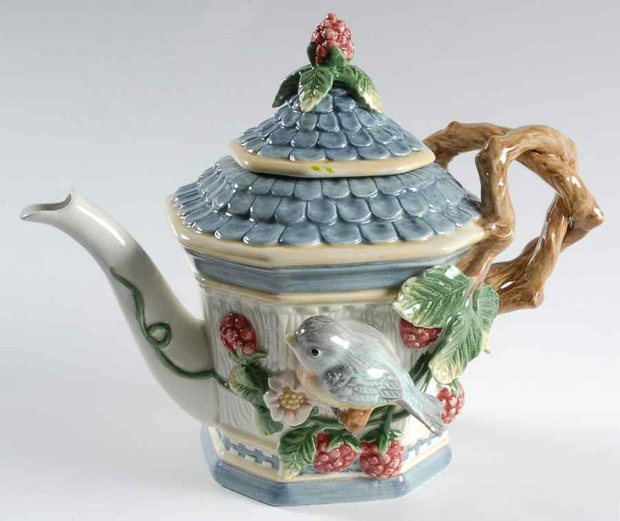 English Garden Teapot & Lid by Fitz & Floyd-1