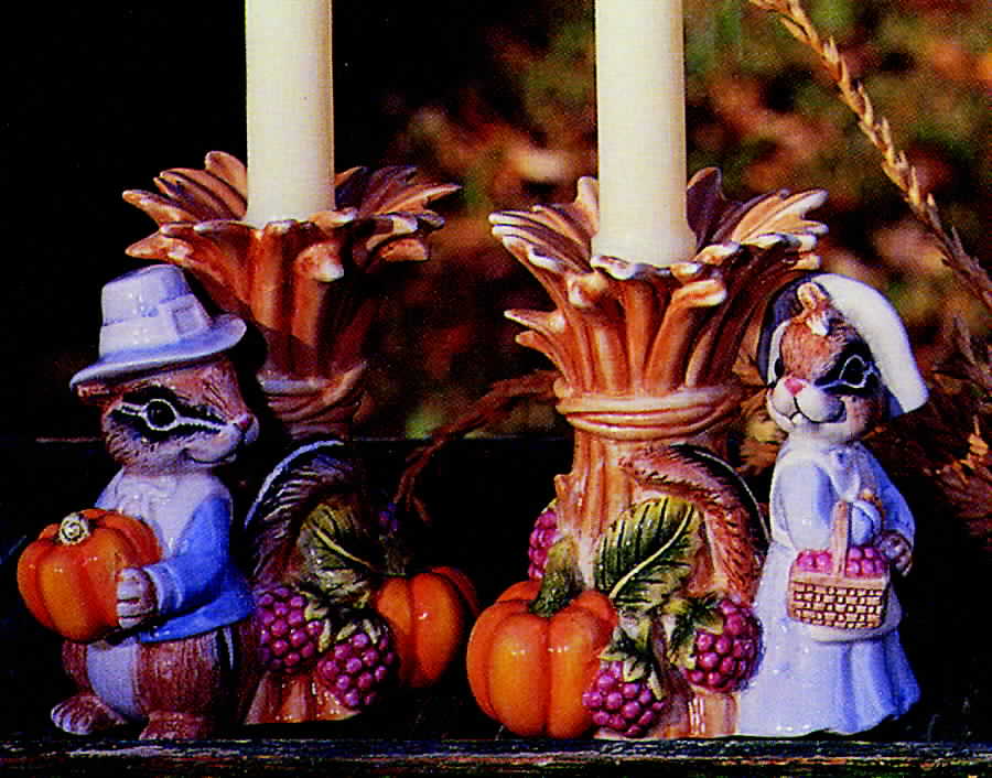 It's Harvest Time Small Candlestick by Fitz & Floyd-1