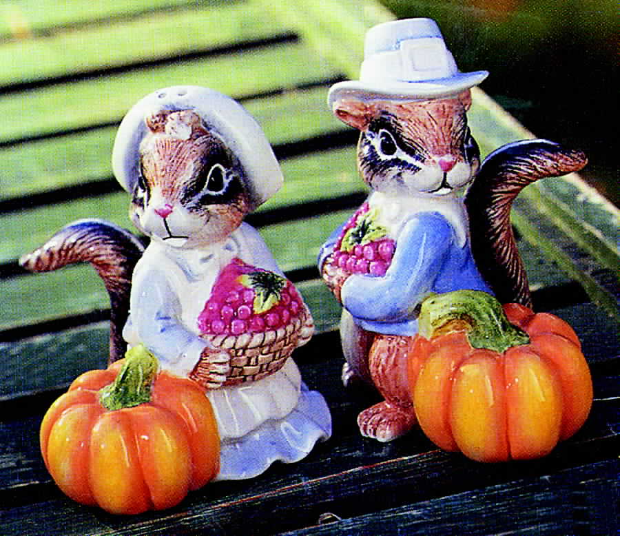 It's Harvest Time Salt & Pepper Set by Fitz & Floyd-1