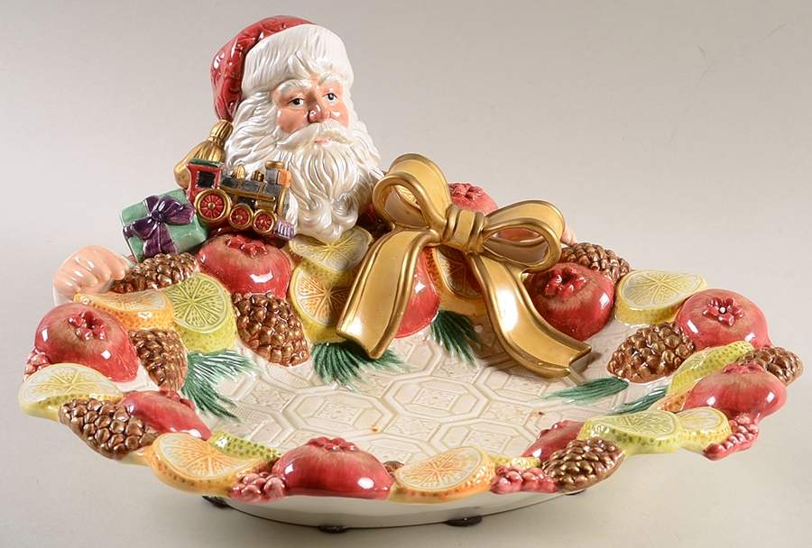 Winter Spice 13" Large Salad Serving Bowl by Fitz & Floyd-1