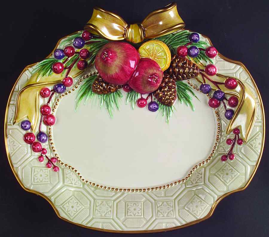 Winter Spice Canape Plate by Fitz & Floyd-1