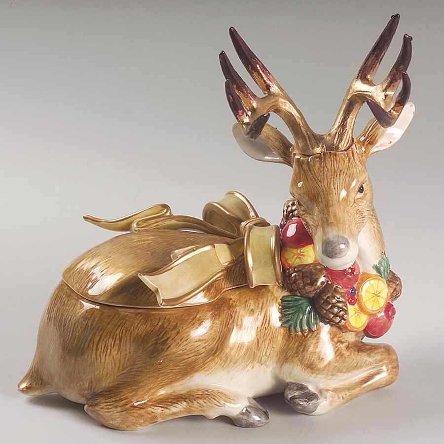 Winter Spice Figural Trinket Box & Lid by Fitz & Floyd-1